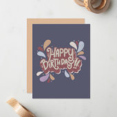 ハッピーバースデー ノートカード (正面/裏面インサイチュ)