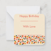 ハッピーバースデー ノートカード (裏面)
