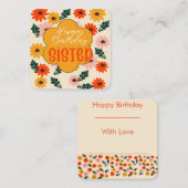 ハッピーバースデー ノートカード (正面/裏面)