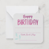 ハッピーバースデー ノートカード (裏面)