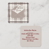 ハッピーバースデー ノートカード (正面/裏面)