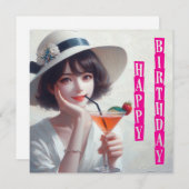 ハッピーバースデー ノートカード (正面/裏面)