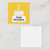ハッピーバースデー ノートカード (正面/裏面)