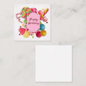 ハッピーバースデー ノートカード (正面/裏面)