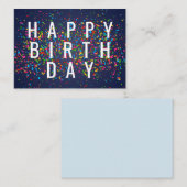 ハッピーバースデー ノートカード (正面/裏面)