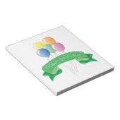 ハッピーバースデー ノートパッド (アングル)