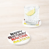 ハッピーバースデー ハクナマタタ インスピレーショングラフィック コースター (側面)