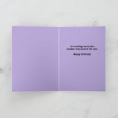 ハッピーバースデー・ハット・ユーモアの中のパーティー・カット シーズンカード (内部)