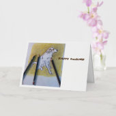 ハッピーバースデー!ハッピーカラーリング！ 箔グリーティングカード (蘭)