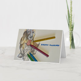 ハッピーバースデー!ハッピーカラーリング！ 箔グリーティングカード