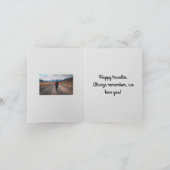 ハッピーバースデー、ハッピートラベラー カード (内部)