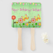 ハッピーバースデー ハンドファン (正面&裏面)