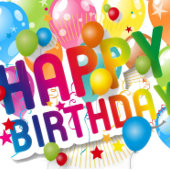 ハッピーバースデー ハートシール