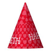 ハッピーバースデー「ハートフェアリー」カスタマイズ©  パーティーハット (裏面)