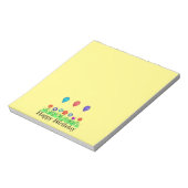 ハッピーバースデー、バルーン ノートパッド (回転)