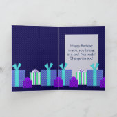 ハッピーバースデー! |バルーン、プレゼント、ケーキ カード (内部)