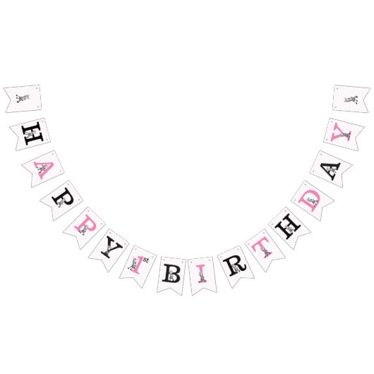 ハッピーバースデー バンティングフラッグ (全)