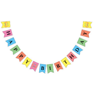 ハッピーバースデー  バンティングフラッグ