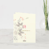 ハッピーバースデー – パステルフローラ-金ゴールドバルーズ カード (裏面)