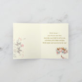 ハッピーバースデー – パステルフローラ-金ゴールドバルーズ カード (内部)