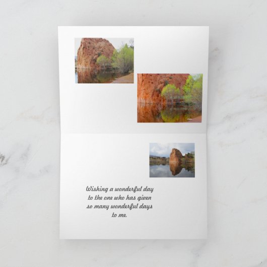 ハッピーバースデー、パパのテンプレートの挨拶状 カード (内部)