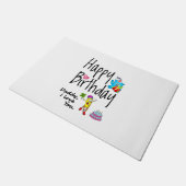 ハッピーバースデー。パパ愛してる。 ドアマット (アングル)