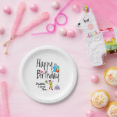 ハッピーバースデー。パパ愛してる。 ペーパープレート (パーティー)