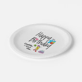 ハッピーバースデー。パパ愛してる。 ペーパープレート (アングル)