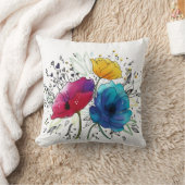 ハッピーバースデー!パーソナライズされた水彩デザイン クッション (ブランケット)