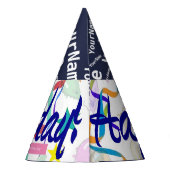 ハッピーバースデー（パーソナライズ） パーティーハット (裏面)