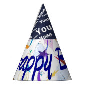 ハッピーバースデー（パーソナライズ） パーティーハット (左)