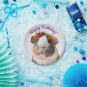 ハッピーバースデー-パーティーアニマルギニアピグ#2 ペーパープレート (パーティー)