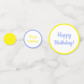 ハッピーバースデー-パーティー動物モルモット コンフェッティ (裏面)