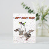 ハッピーバースデー:パーティー動物 ポストカード (スタンド正面)