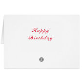 ハッピーバースデー – ヒマワリとビーズオンブルースカイ (裏面横)