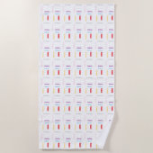 ハッピーバースデー ビーチタオル (正面)