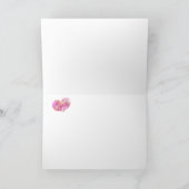 ハッピーバースデー – ピンクグリッターとグラマー カード (内部)