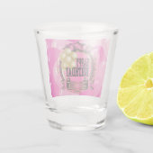 ハッピーバースデー – ピンク ショットグラス (裏面)