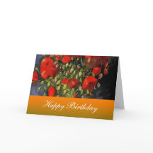 ハッピーバースデー、ファンゴッホ、レッドポピー