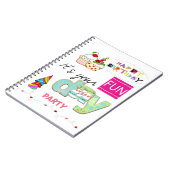 ハッピーバースデー ファン カップケーキ ファミリー ノートブック (左側)