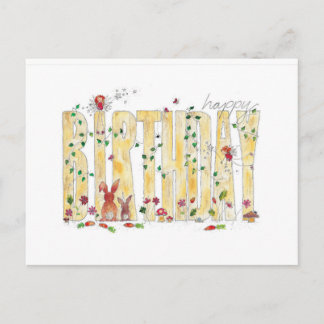 ハッピーバースデー – フェアリーウッドランド ポストカード