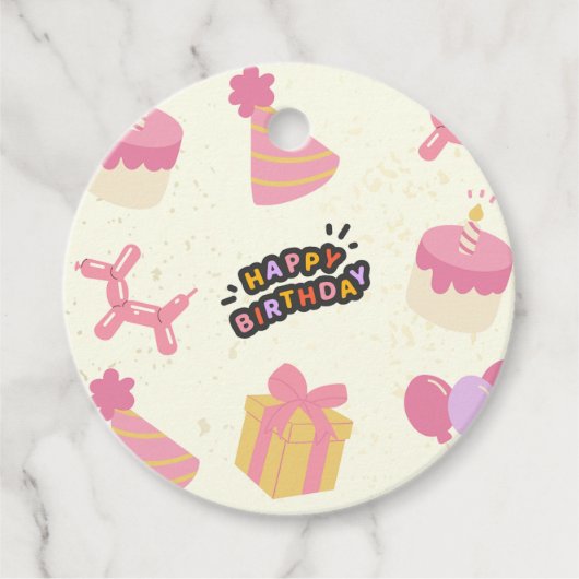 ハッピーバースデー フェイバータグ (正面)