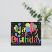 ハッピーバースデー、フェスティバル誕生祝い カード (スタンド正面)