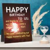 ハッピーバースデー フォトプラーク (側面)