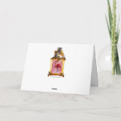 ハッピーバースデー - フラミンゴのグリーティングカード カード (裏面)