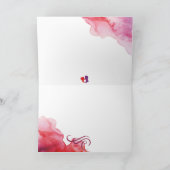 ハッピーバースデー - フラミンゴのグリーティングカード カード (内部)