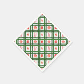 ハッピーバースデー – フレッシュトマトパターン スタンダードカクテルナプキン (角)