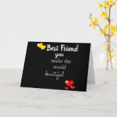 **ハッピーバースデー**フレンド***カード最高のに対する*** カード (黄色い花)
