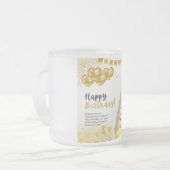ハッピーバースデー フロストグラスマグカップ (正面左)