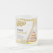 ハッピーバースデー フロストグラスマグカップ (中央)